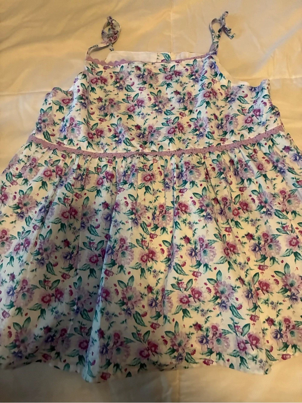 Janie and Jack Floral Two-Piece Short Set - White, Pink, Green